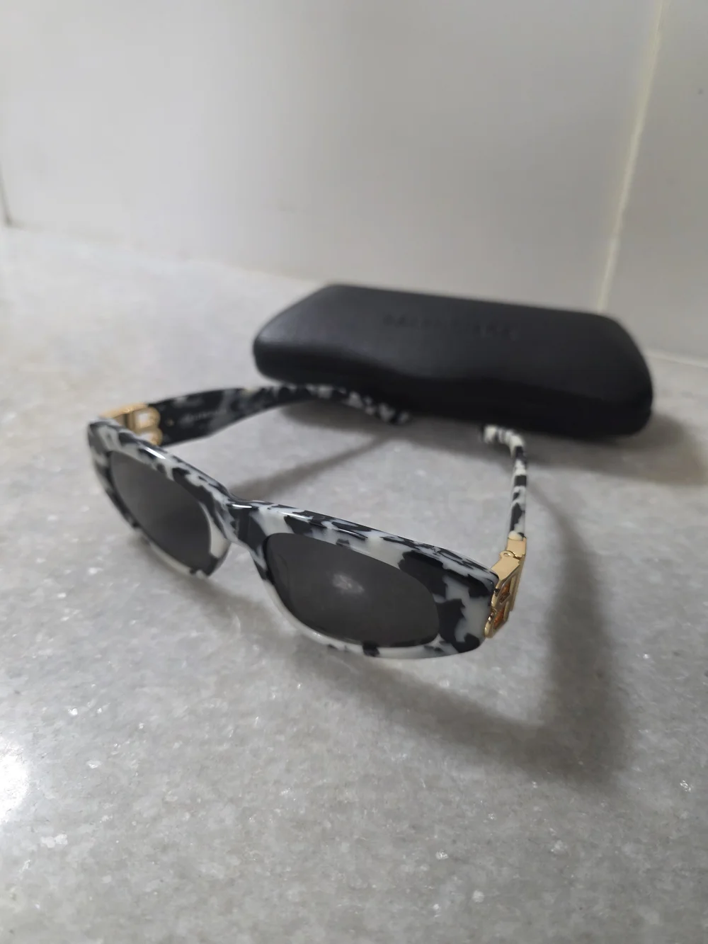 Balenciaga Cat Eye Havana Gold Grey Sunglasses